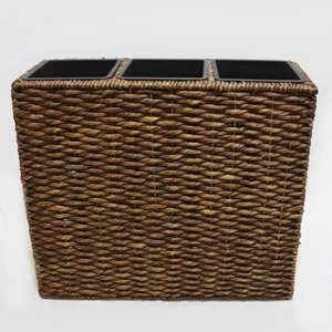 Pot de fleurs en jacinthe d'eau tressée Artex Dong Thap, design moderne, écologique, durable, pour la décoration intérieure/extérieure du jardin et de la maison - Product Image 6