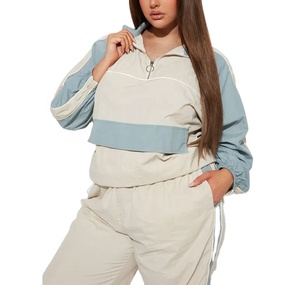 ชุดวอร์มผู้หญิงแบบลำลองระบายอากาศได้น้ำหนักเบาแห้งเร็วสำหรับผู้หญิงทำจากโพลีเอสเตอร์ - Product Image 3