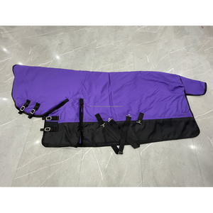 600 Denier Waterproof Breathable Ripstop Polyester Combo Turnout Horse Blanket 200gsm Polyester Fiber Filling Winter High Equine - Product Image 1