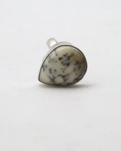 Natural Agate <b>Adjustable</b> <b>Ring</b> for Women – German Silver Handmade Agate Stone <b>Ring</b> Boho Gemstone Jewelry - Product Image 2