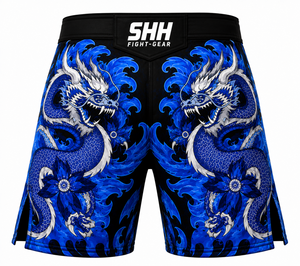 SHH Industries Custom Logo Breathable Eco-Friendly Lightweight MMA Shorts Men <b>Dragon</b> Graphic Fight Gear BJJ Martial <b>Arts</b> - Product Image 2