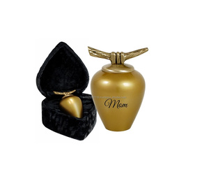 Urnas de recuerdo de latón duradero para cenizas elaboradas con arte tradicional perfecto para fines de regalos conmemorativos - Product Image 1