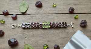 German Silver Nickel Lead Free Classic Gift Jewelry Natural <b>PERIDOT</b> And Garnet Gemstones Natural Stone Jewelry 20% Off Gift - Product Image 5