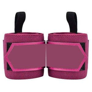 Bandes de maintien de poignet de sécurité pour le fitness en polyester antidérapantes avec logo personnalisé, support de poignet réglable, sangle de maintien pour haltérophilie avec attache pour le pouce - Product Image 5