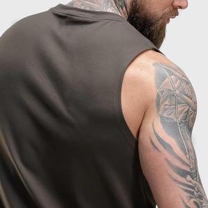 Débardeurs de sport vintage sans manches à compression pour hommes, vêtements d'entraînement personnalisés, respirants, décontractés, pour le fitness et les activités sportives, 100% coton, vente en gros - Product Image 4