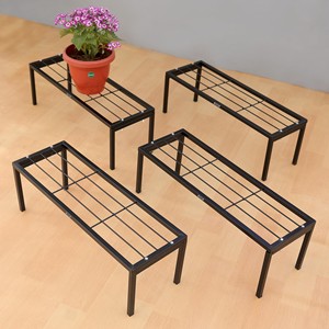 Soporte de Metal Negro Vintage para Plantas, Malla Metálica - Soporte Industrial para Macetas al por Mayor - Product Image 1