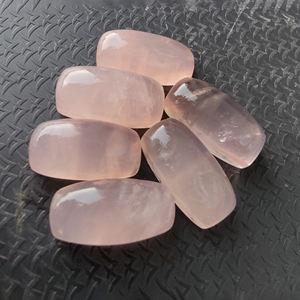 Cabujón de Cuarzo Rosa Natural, Forma de Cojín Grande, Calibrado, Gema Suelta, para la Elaboración de Joyas - Product Image 4