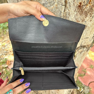 กระเป๋าคลัทช์งานแกะสลักด้วยมือเคสโทรศัพท์กระเป๋าสตางค์สีเหลืองลายดอกไม้ดวงอาทิตย์มีสไตล์สำหรับผู้หญิงกระเป๋าสตางค์หนังแบบตะวันตกอเนกประสงค์ - Product Image 3