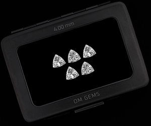 Diamant de laboratoire CVD de 4,0 mm taille trillion, en vrac, pour la fabrication de bijoux, diamant synthétique de haute qualité, approvisionnement en gros - Product Image 4