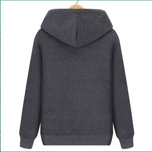 เสื้อฮู้ดดี้แบบหนาพิเศษสำหรับผู้ชาย ทรงโอเวอร์ไซส์ ผ้าฝ้ายฟลีซ แบบเรียบ ไม่มีลาย สตรีทแวร์ ปักลาย พิมพ์ลาย สำหรับฤดูหนาว - Product Image 2