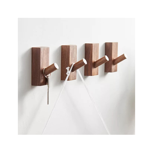 Amazing Handmade Wooden Rails Elegant Bedroom Bedroom Back <b>Door</b> Clothes & Towel Hanging Hanger With 7 Hooks - Product Image 3