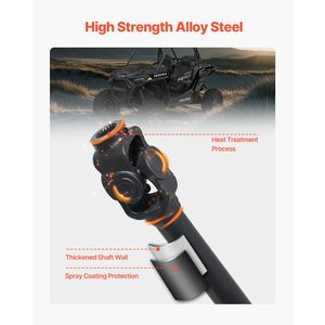 ชุดเพลาขับหน้าสำหรับ Polaris RZR XP 1000 ปี 2014-2017 ขนาด 73.9 นิ้ว เพลาขับแบบ Prop Shaft อะไหล่ทดแทนที่ใช้ร่วมกันได้ # PRP PO 09 006 - Product Image 6