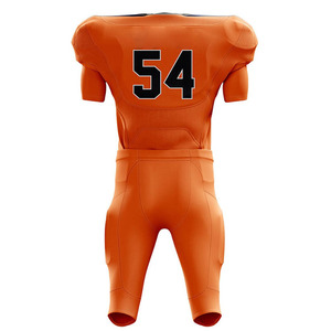 Conjunto de Camiseta y Pantalones de Fútbol Americano con Diseño Sublimado y Tela Absorbente de Humedad, Uniforme Profesional para Equipos, Fabricación OEM - Product Image 3