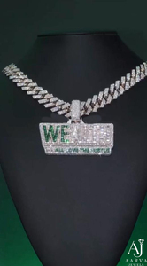 Colgante Personalizado de Plata 925 con Microincrustaciones de Moissanita, Letra, Bañado en Oro Rosa y Rodio, Estilo Hip Hop Unisex - Product Image 5