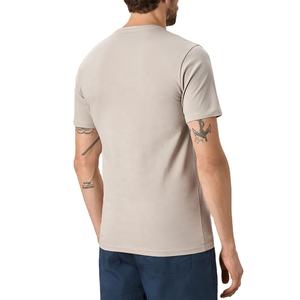 OEM/ODM T-shirt col V 210g/100% coton de haute qualité pour hommes T-shirt personnalisé avec votre propre logo et étiquette T-shirt blanc pour hommes - Product Image 4