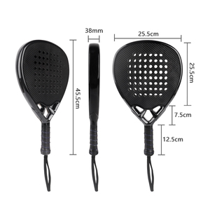 Raquette de padel Flyingkick Enterprises FK-709, prix usine, surface rugueuse, fibre de carbone, filet en nylon, vente en gros, légère - Product Image 5