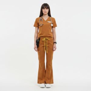 High Quality Wholesale Scrubs <b>Set</b> Custom Logo Breathable Medical Uniform Comfortable Hospital Workwear Nurse Scrubs <b>Set</b> - Product Image 2