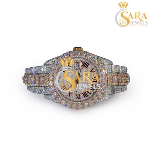 นาฬิกาอัตโนมัติรุ่นลิมิเต็ดอิดิชั่น ดีไซน์หรูหราโดดเด่น พร้อมเพชรโมอิสซาไนต์สุดวิจิตร สายสแตนเลส หน้าปัดกระจก - Product Image 3