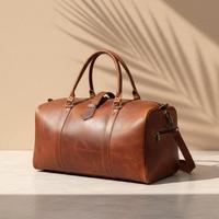 Bolsa de Lona de Cuero Genuino de Primera Calidad, Impermeable, Estilo Vintage, Ligera, Ecológica, de Gran Capacidad, con Cierre, Portátil