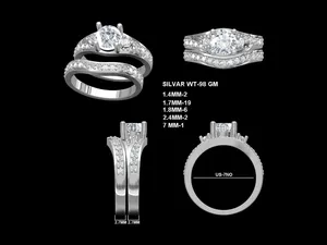 Moissanite Engagement <b>Ring</b> 925 Sterling Silver Round Cut Luxury Wedding <b>Ring</b> Women Bridal Jewelry - Product Image 5