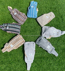 Sac à bandoulière en chanvre de l'Himalaya écologique fait à la main sac à bandoulière bio Boho pour voyage, randonnée et usage quotidien design unisexe - Product Image 3