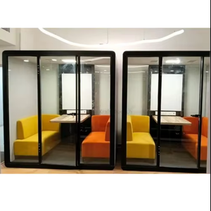 ห้องประชุมสำนักงานแบบเก็บเสียงระดับพรีเมียม 4 ที่นั่ง – ห้องประชุมส่วนตัว, วิดีโอคอล และบูธสำหรับการทำงานร่วมกันเป็นทีม - Product Image 4