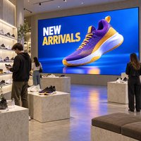 Écran publicitaire LED intérieur en aluminium moulé sous pression P1.25, panneau d'affichage LED couleur pleine, sans joint, pour magasin de détail