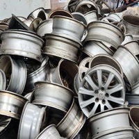 Déchets de jantes en alliage d'aluminium Série 6000, 99% de teneur en Al, blanc argenté