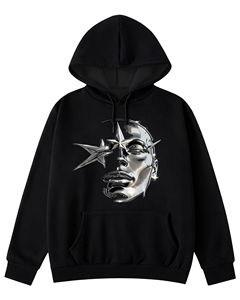 Sudadera con capucha extragrande para hombre, estilo urbano, informal, para gimnasio, de tejido grueso, estilo premium, precio económico, venta al por mayor - Product Image 5