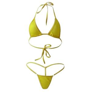 Conjunto de Bikini Brasileño Sexy para Mujer, Top Triangular con Tirantes, Braguita Tipo Tanga, Traje de Baño de Dos Piezas con Corazón, Ropa de Playa para Verano - Product Image 5