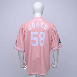 Premium Quality <b>Baseball</b> Jerseys with Pink Unisex Short Sleeve Screen Printed Polyester Breathable Adult Regular Softball Jersey - Product Image 2
