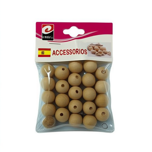 Perline in Legno Naturale da 6mm per Forniture di Bigiotteria ARTICOLI Prodotto - Product Image 2