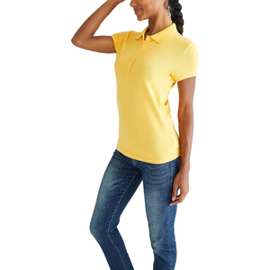 Polo Moderno para Mujer, Camiseta Casual de Manga Corta con Cuello, Corte Regular, Elegante Cierre de Botones, Polo de Moda para el Verano - Product Image 5
