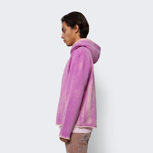 เสื้อฮู้ดดี้สโตนเฮฟวี่เวท 500gsm ล้างสีแบบแอซิดวอช สไตล์วินเทจ ทรงโอเวอร์ไซส์ แต่งลายพิมพ์โดดเด่น - Product Image 2