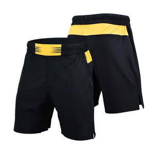 Shorts de course athlétiques écologiques pour hommes en tissu Oxford, légers, à taille mi-haute élastique, pour la gym et l'entraînement, imprimés par sublimation unie - Product Image 1