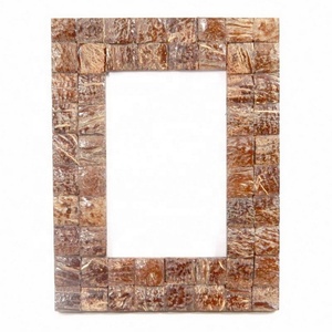 Hand Crafted Wedding Gift Modern Wooden Photo <b>Frame</b> Solid Wood Chips <b>Large</b> Size Wall Mirror <b>Frame</b> by Axiom Home Accents - Product Image 5