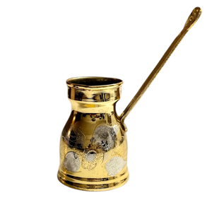 Cafetera Turca/Griega/Árabe de Latón para Estufa, Cezve Ibrik Briki con Mango de Madera - Product Image 3