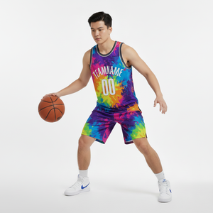 ชุดบาสเก็ตบอลแบบเสื้อกล้ามตาข่ายสำหรับสโมสร แห้งเร็ว ระบายอากาศได้ดี เสื้อกีฬาตาข่าย - Product Image 2
