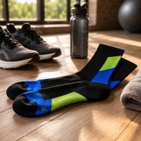 Chaussettes de sport athlétiques personnalisées à compression et amorti pour hommes – Respirantes pour la course, l'entraînement, le tennis et le basketball