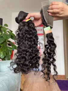 Vagues et boucles crépues non transformées Extensions de cheveux humains vietnamiens naturels bouclés et lâches pour femmes noires - Product Image 3