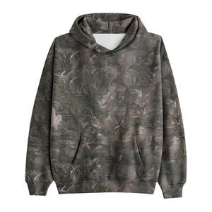 Sweat-shirt à capuche court camouflage grande taille pour femme, respirant, décontracté, à manches longues - Product Image 2