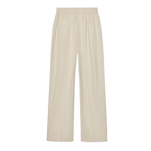 Pantalon de sport large beige en coton pour femme, coupe ajustée, idéal pour la course et l'entraînement – Meilleure vente, provenance Inde - Product Image 6