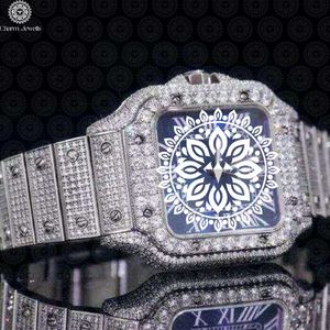 Reloj de Lujo para Hombre Charm Jewells, de Acero Inoxidable, Esfera Cuadrada, Cristal, Movimiento Mecánico Analógico, 40 mm, Cierre Oculto con Botón de Presión, 10 - Product Image 2