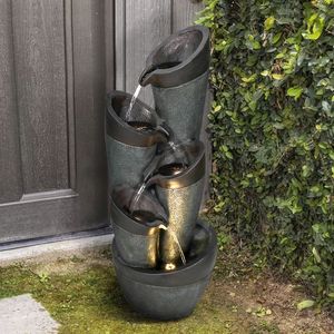 Fontana da Giardino per Interni/Esterni da 100 cm con Luci LED per Decorazione Casa e Giardino - Product Image 3