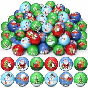 Christmas Toys Santa Claus PU Foam <b>Squeeze</b> Mini Stress <b>Balls</b> Unisex for Ages 2+ 14+ Wholesale Stocking Gift for Stress Relief - Product Image 1