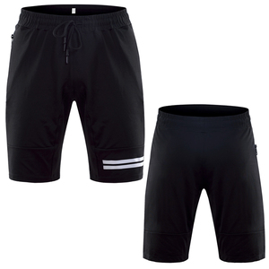 Pantalones Cortos Bermuda para Hombre, Color Sólido, Cintura Media con Cordón Ajustable, Tejido de Poliéster, Corte Atlético con Bolsillos Laterales - Product Image 4
