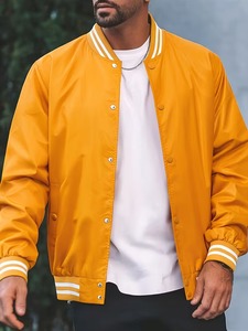 Latest Design 100% High Quality Men's Satin <b>Jacket</b> Custom Collar Design and Logo Breathable Quick Dry Men's Casual Wear Regular - Product Image 2