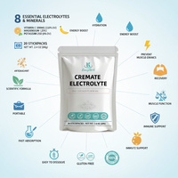 Kangherb Vente en gros Poudre d'électrolytes de haute qualité Hydratation rapide et soutien énergétique Non-OGM et sans gluten