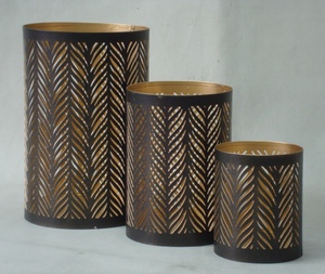 Lanternes décoratives pour la maison, nouvelle conception, découpées au laser, avec finition thermolaquée, pour espaces extérieurs et intérieurs, style Urban Born Antique. - Product Image 5