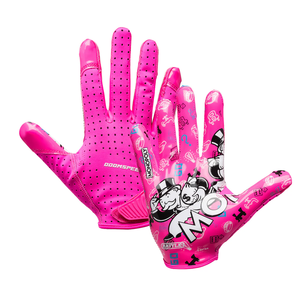 Gants de football américain 7v7 en néoprène et gel de silicone, doigts entiers, haute qualité, personnalisables, durables, antidérapants, pour jeunes - Product Image 2